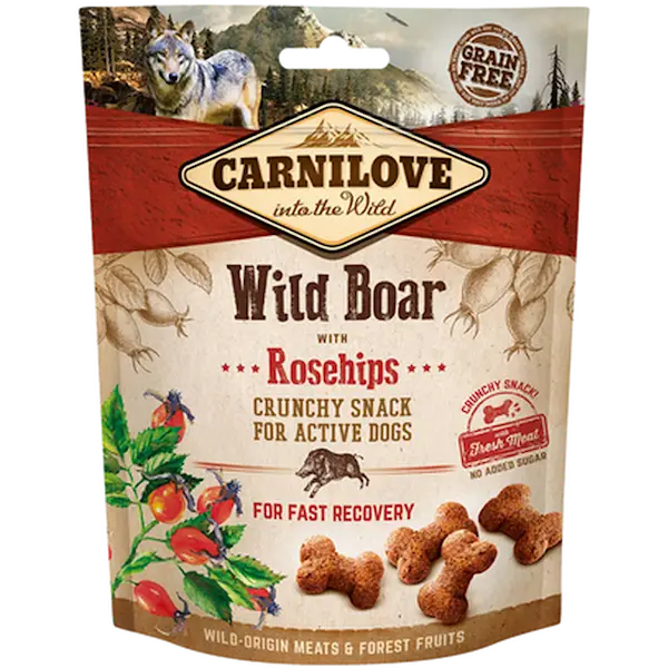 Dog Crunchy Snack Wild Boar & Rosehips
