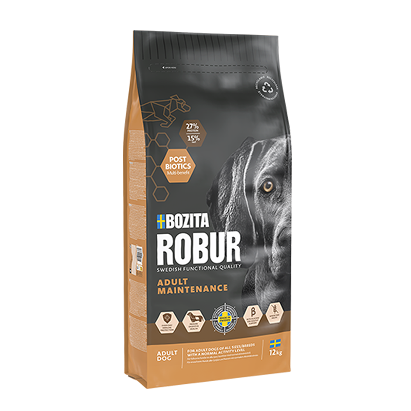 Bozita Robur - Adult Maintenance 3kg - Hund - Hundmat & hundfoder - Torrfoder för hund - ZOO.se