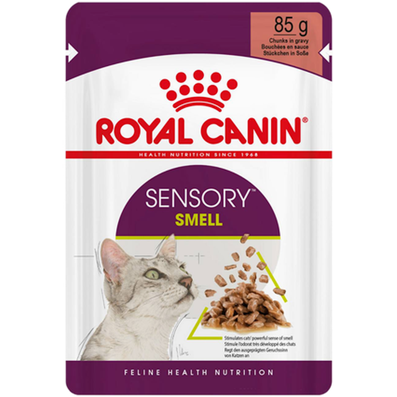 Feline Sensory Smell Gravy 85 g x 12 st - Portionspåsar