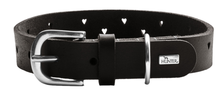 Hundhalsband Aalborg Soul Cow Leather Svart XS 30  Halsmått 2125cm