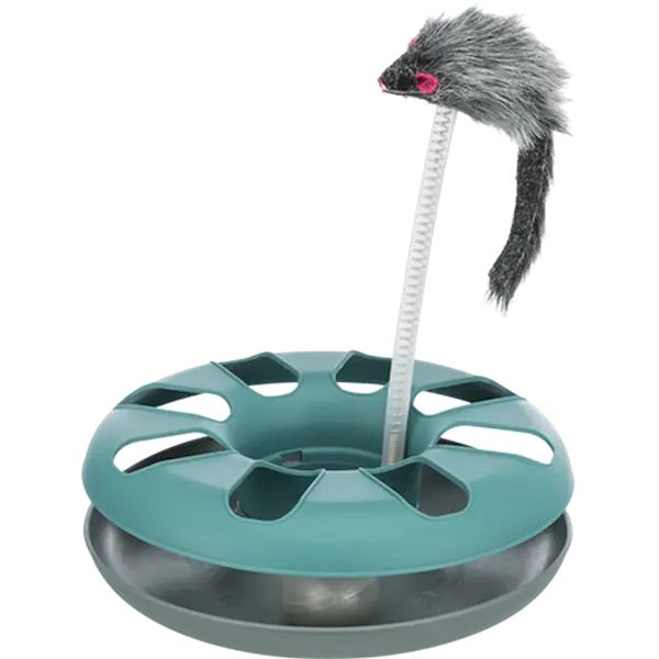 Cat Crazy Sirkel med mus på en fjær Flerfarget 24 cm