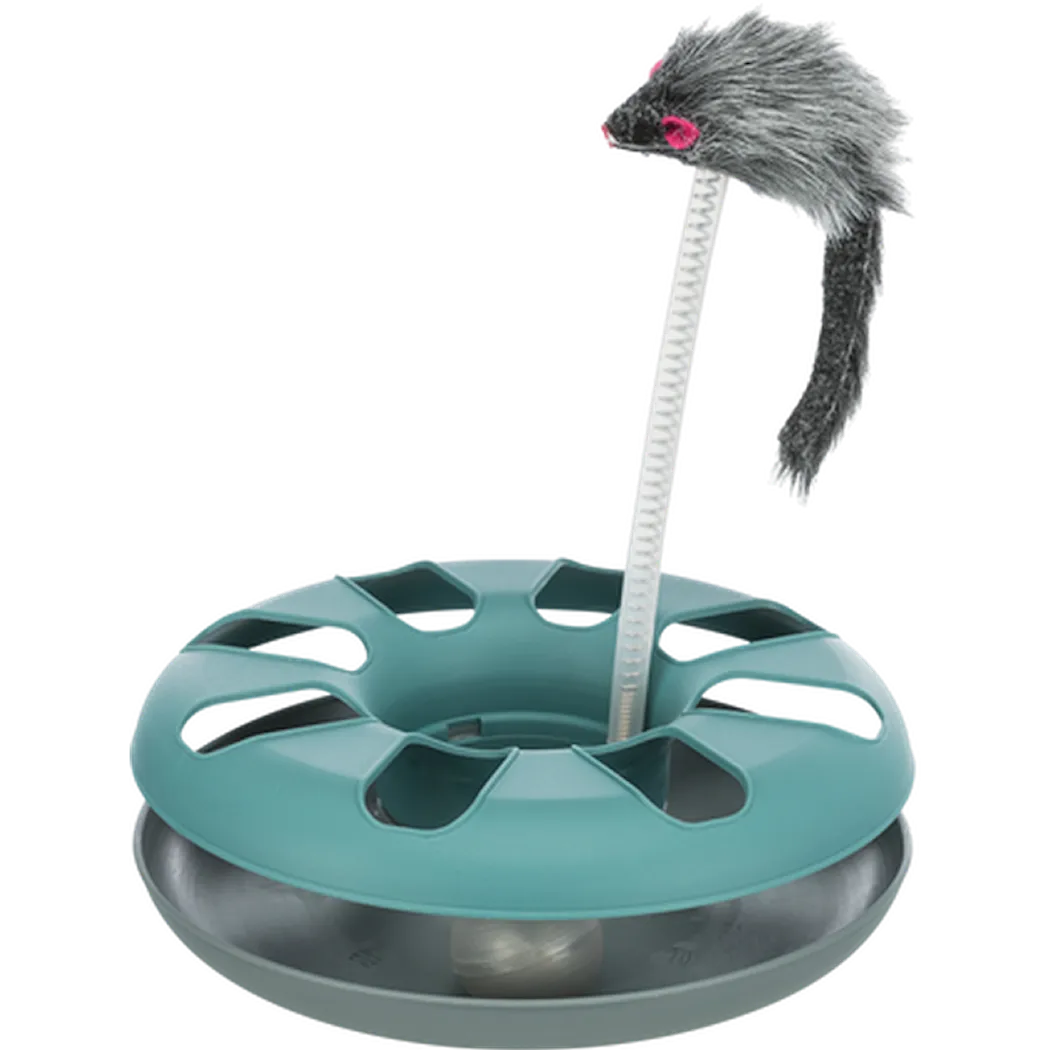 Trixie Cat Crazy Sirkel med mus på en fjær Flerfarget 24 cm