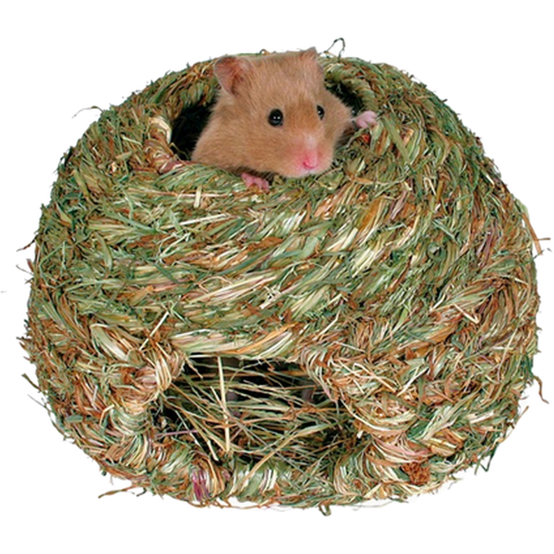 Trixie - Grass Nest made of 100% Natural Multicolored 16 cm - Smådjur - ZOO.se