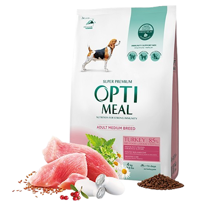 Preview of Optimeal Adult & Senior Medium Digestive Care Turkey 4 kg