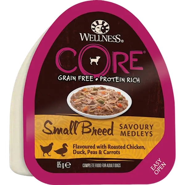 Dog Adult Savoury Medleys Small Breed Chicken, Duck, Peas & Carrots Wet 85 g