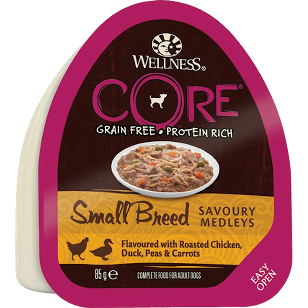 CORE Petfood Dog Adult Savoury Medleys Small Breed Chicken, Duck, Peas & Carrots Wet