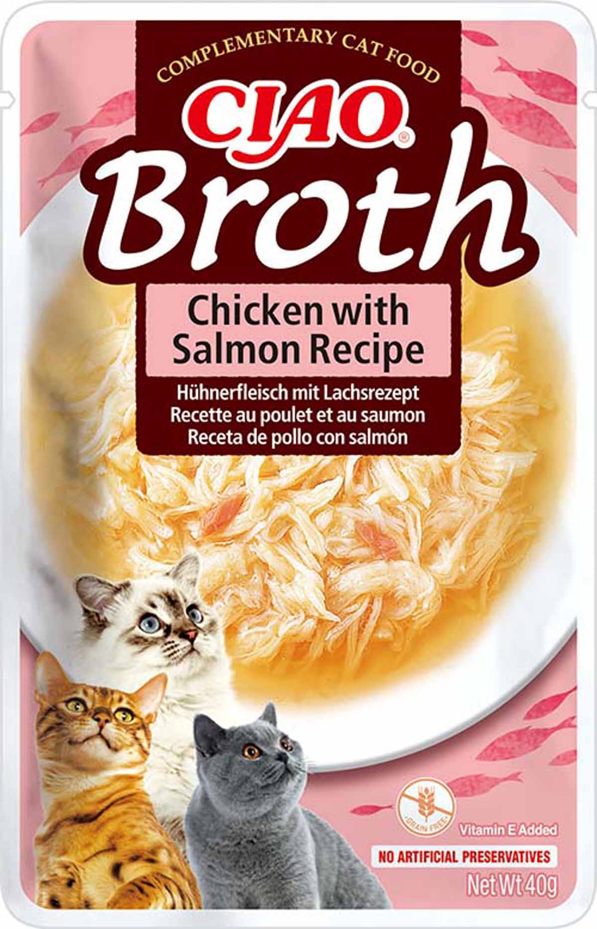 Chicken Broth With Chicken & Salmon 40 g