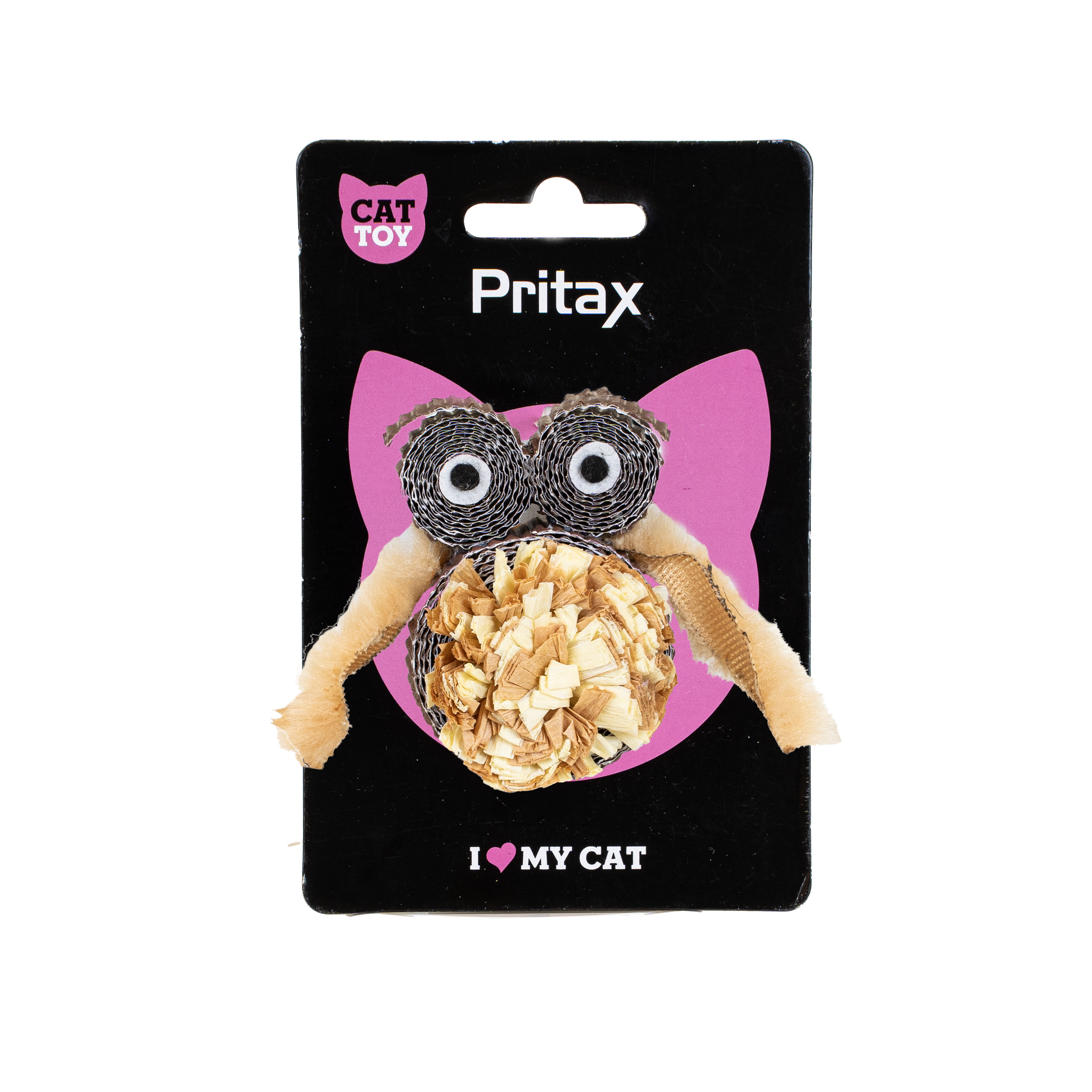 Pritax - Kattleksak Natural Maggan, 7x9x1,5cm, Brun - Katt - Kattleksaker - ZOO.se
