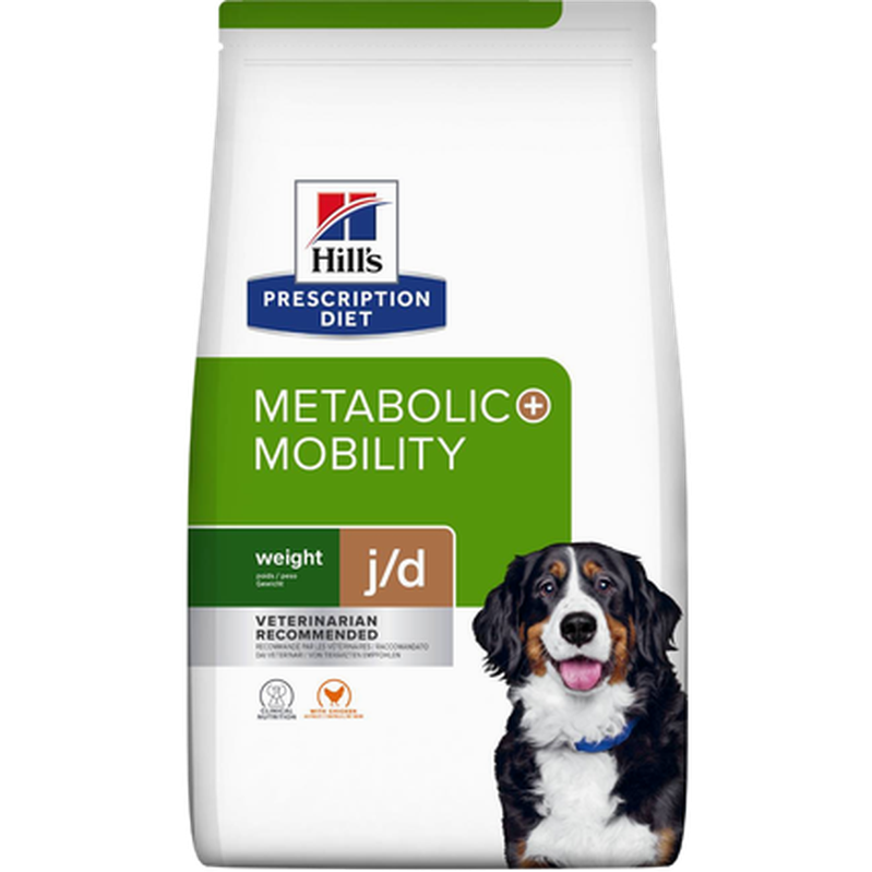 Metabolic + Mobility Chicken - Dry Dog Food 4 kg - Hund - Hundmat & hundfoder - Veterinärfoder för hund, Veterinär - Veterinärfoder För Hundar - Hill's Prescription Diet Dog - ZOO.se