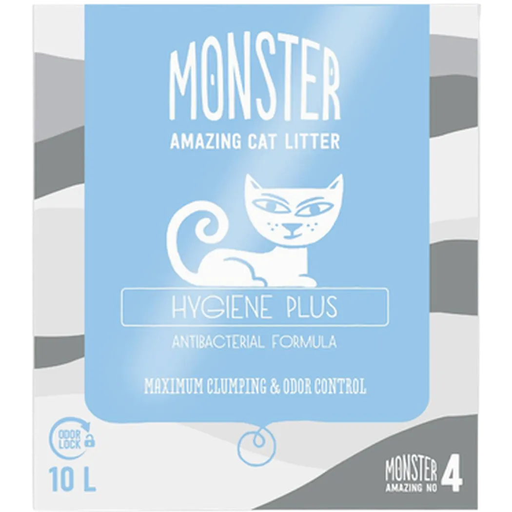 Monster Kissanhiekka Hygiene Plus 10 L