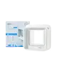 Kissojen ovi mikrosirulla - Valkoinen / DualScan 210x210 mm