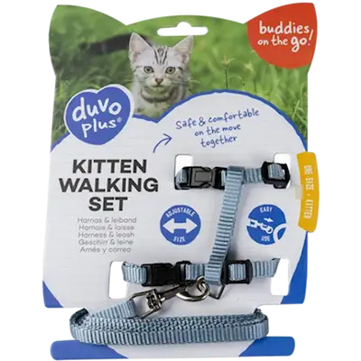 Kitten Walking Set Mix - Comfortable harness and lead