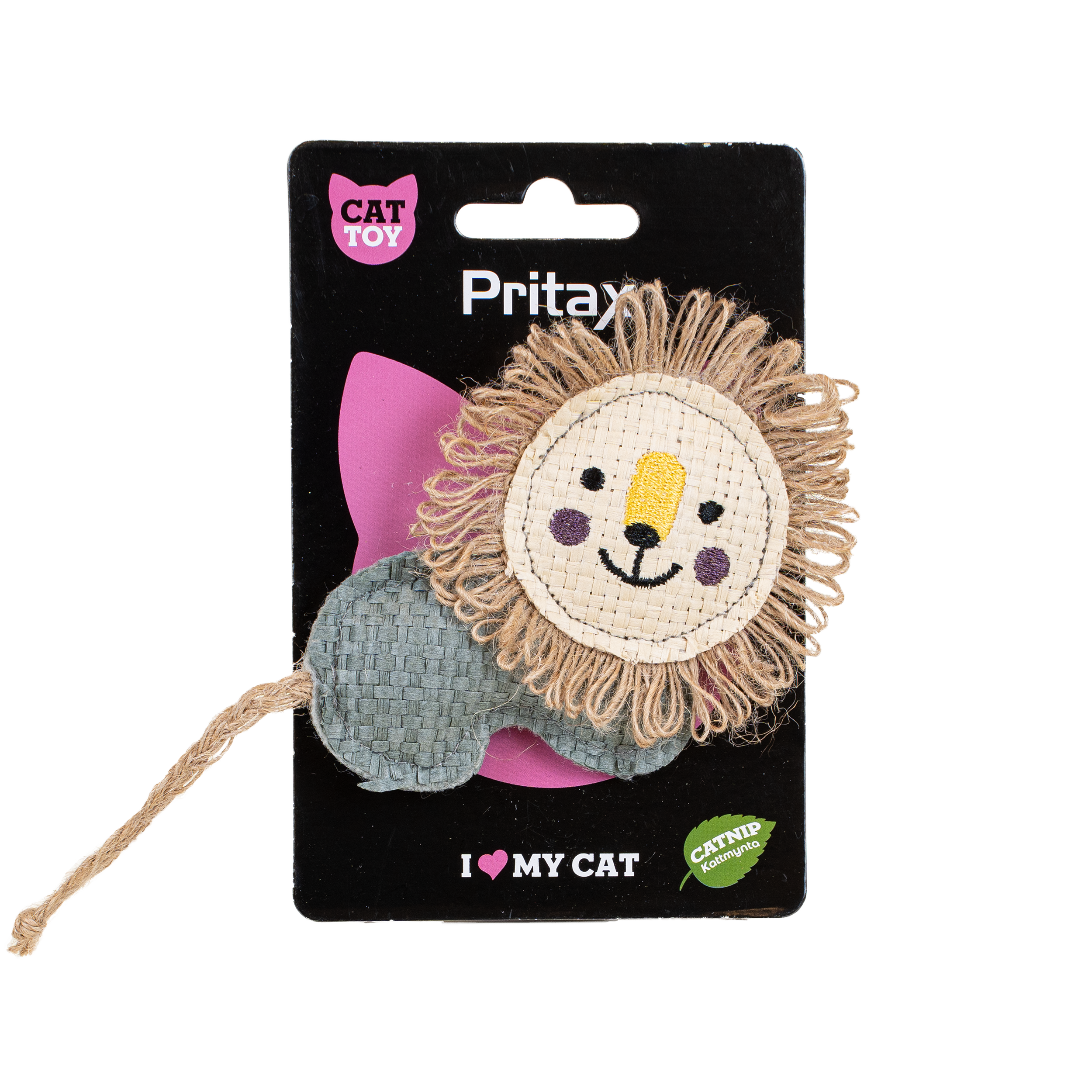 Kattleksak Natural Aron, 19x9x1,5cm, Brun