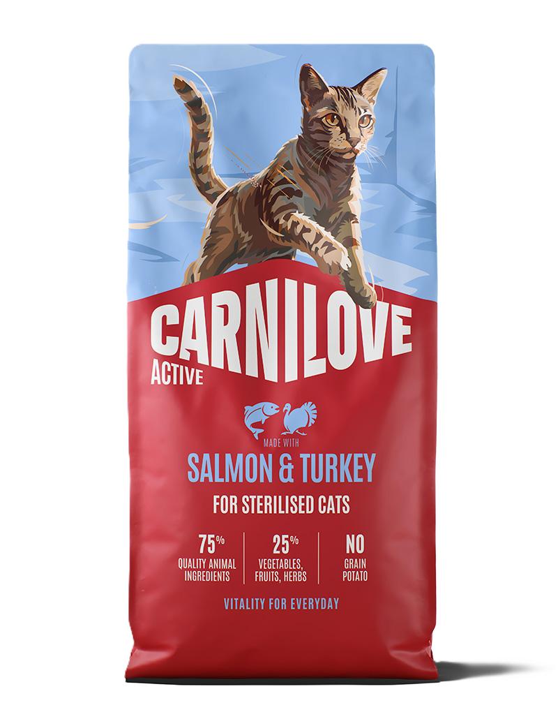 Carnilove Active Cat Salmon & Turkey for Sterilised Adult All Breeds