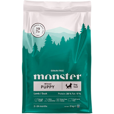 Preview of Monster Pet Food Dog Grain Free Puppy All Breed Lamb/Duck 17 kg