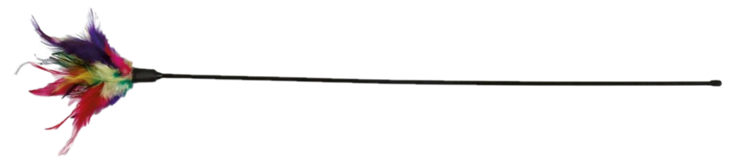 Kattleksak Vippa med fjäder 50 cm