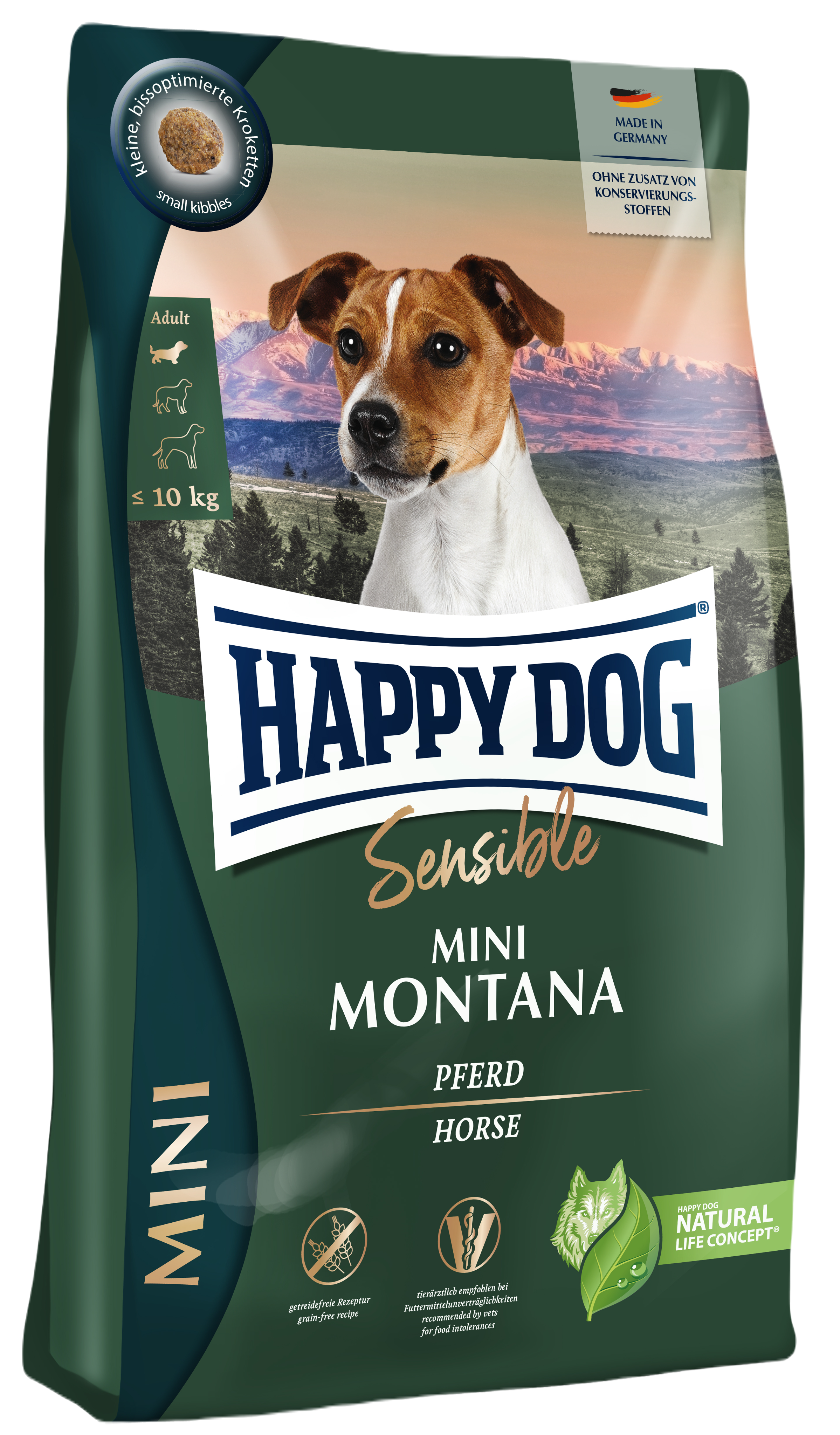 Sensible Mini Montana GrainFree Horse & Potato 800 g - Hund - Hundmat & hundfoder - Torrfoder för hund - Happy Dog - ZOO.se