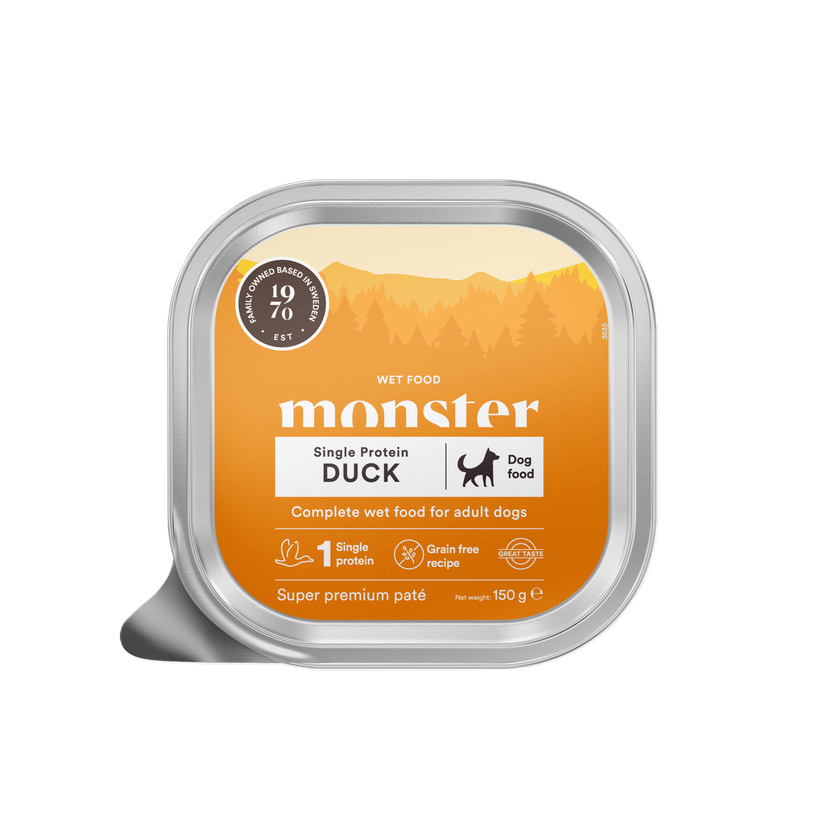 Monster Pet Food Dog Duck Paté 150g