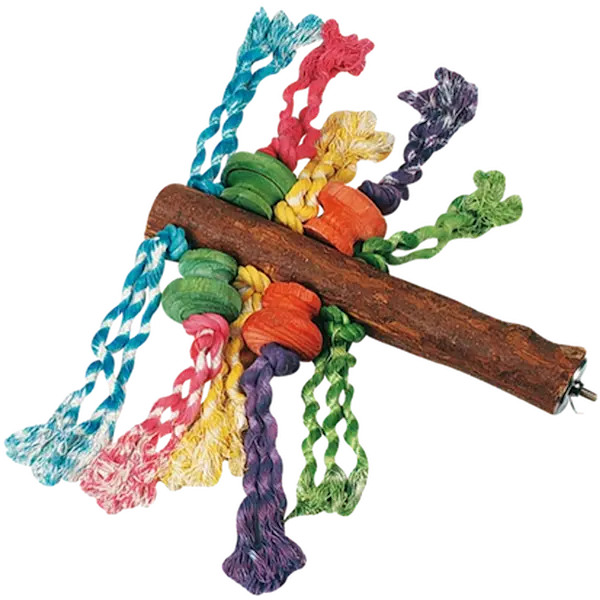 Parrot Toy Perch with Beads