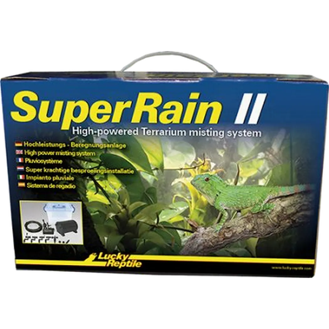 Lucky Reptile Super Rain II Regn-/Dimmaskin med munstycken Black 1 st