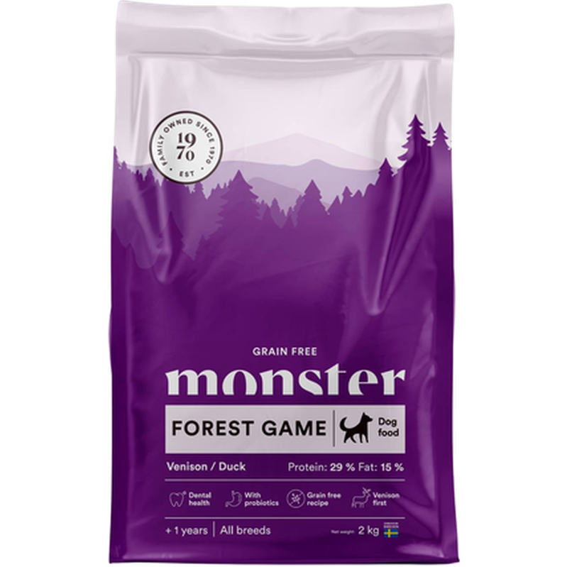 Monster Pet Food - Dog Grain Free All Breed Venison/Duck 12 kg - Hund - Hundmat & hundfoder - ZOO.se