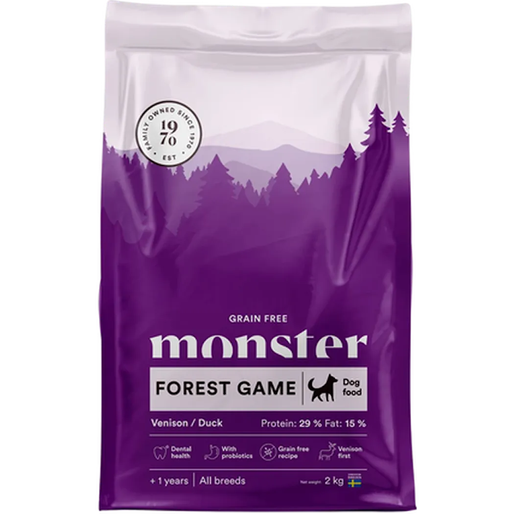 Monster Pet Food Dog Grain Free All Breed Venison/Duck