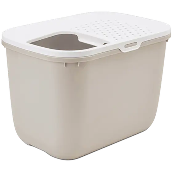 Hop In Litter Box - Cat toilet Beige 59x39x38cm
