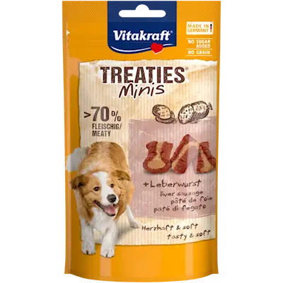 Vitakraft Treaties Mini Liver Sausage -namit, 48 gr