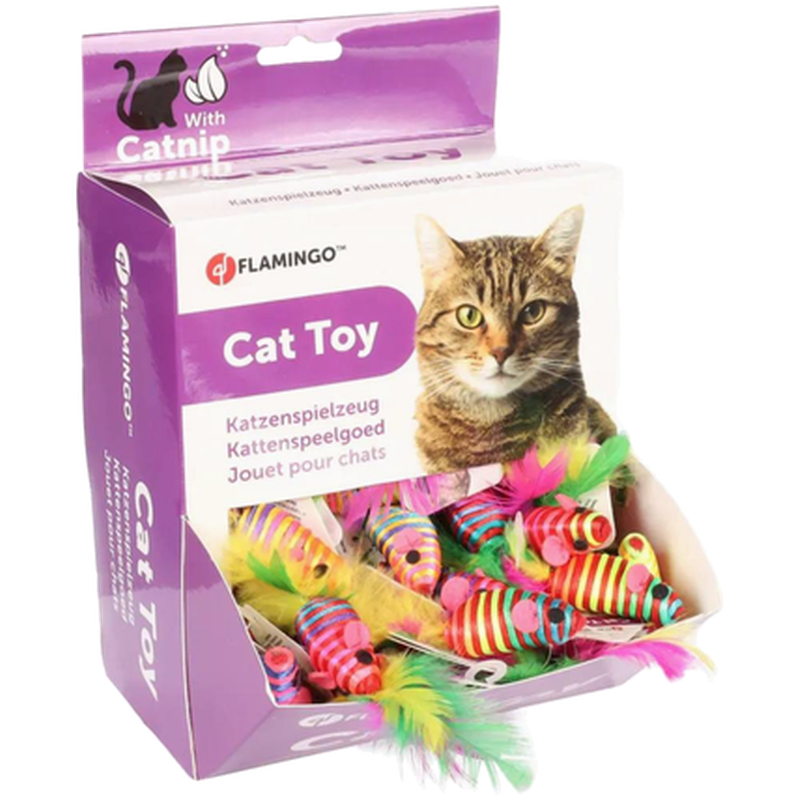 Flamingo - Cat Toy Babby Mouse Mix 6 cm - Katt - Kattleksaker - Leksaksmöss - ZOO.se