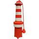 Rogz Lighthouse Water - Høytflytende hundeleketøy Rød 24 cm
