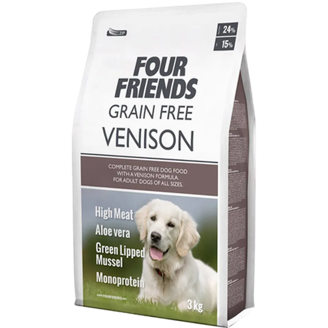 FourFriends Dog Grain Free Venison 12 kg