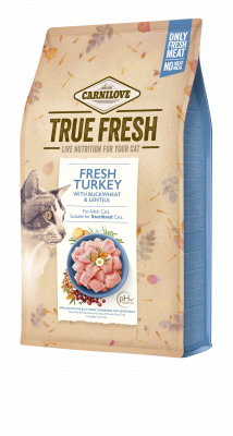 Carnilove - True Fresh Cat Kalkun 1,8 kg - Katt - Kattefôr & kattemat - Tørrfôr for katt - ZOO.no