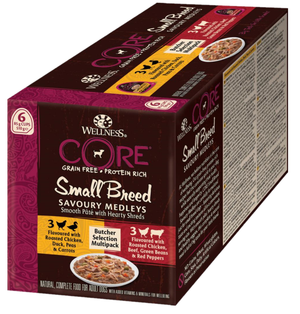 CORE Petfood - Savoury Medleys Butcher Selection Multipack 6x85g - Hund - Hundmat & hundfoder - ZOO.se