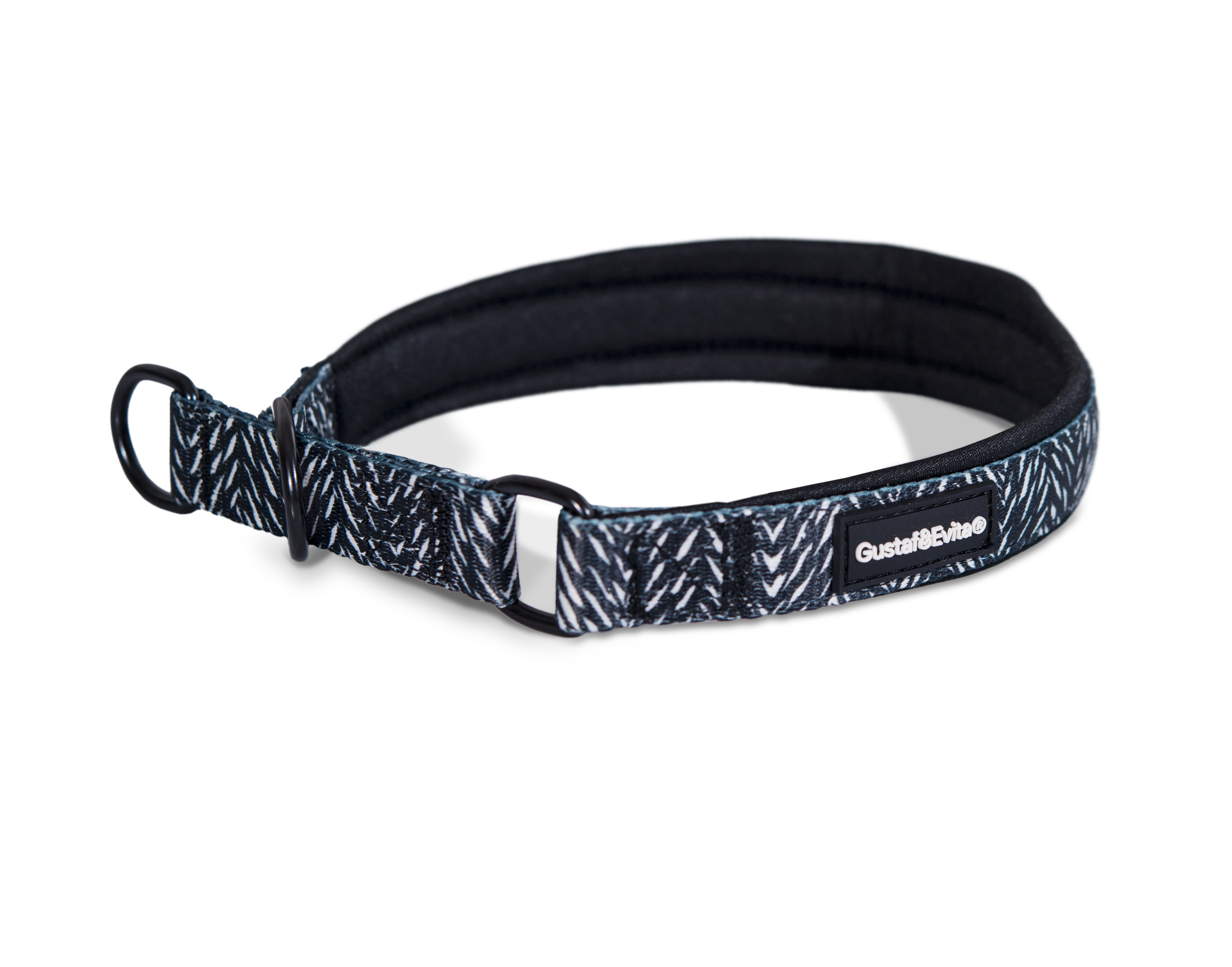 Gustaf och Evita - Hundhalsband Finessish halvstryp XXS, 15mm x 25-35cm Mönstrad - Hund - ZOO.se
