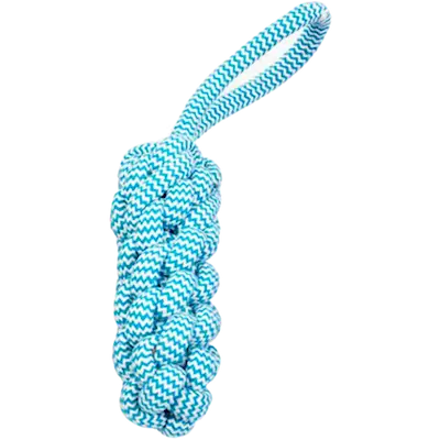 Scoopy Rope Stick with Loop - Knotted Cotton