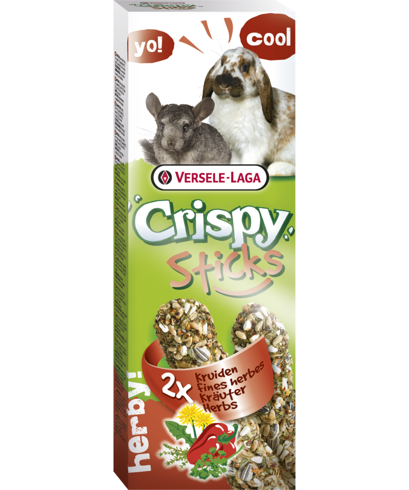 Versele-Laga - CrispySticks Kanin-Marsvin Urter 2-pk. - Smådyr - Godbiter og gnagestenger - Frøstenger og Kräcker - ZOO.no