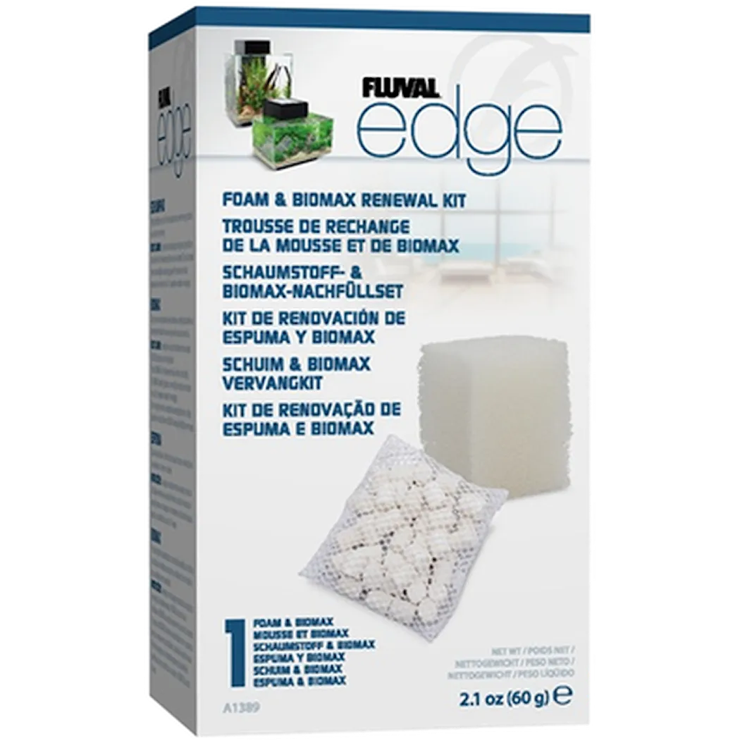Fluval Edge filterpatron og Biomax hvit 1 stk.
