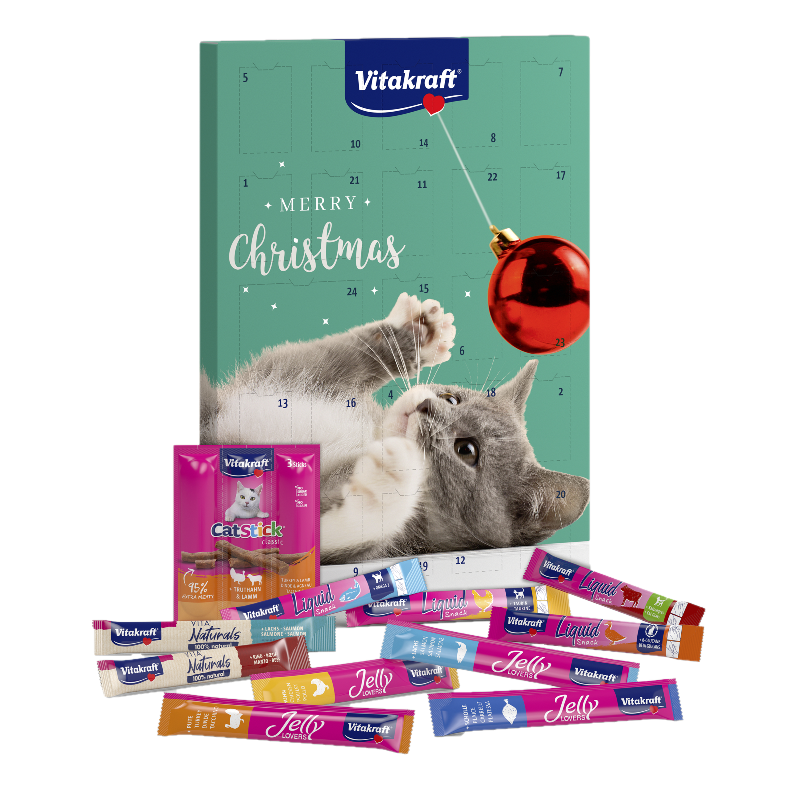 Vitakraft - Adventskalender for katter - Katt - Kattegodteri & kattegress - Belønningsgodbiter katt - ZOO.no