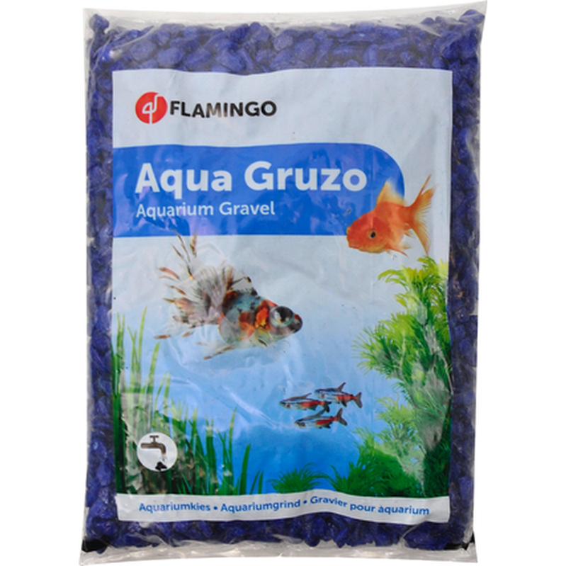 Flamingo - Aquarium Gravel Neon Blue 1 kg - Akvaristik - Akvarieinredning - ZOO.se