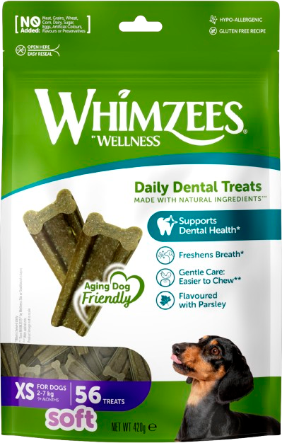 Whimzees - Soft Value bags XS, 56-pack, 420g - Hund - Hundgodis - ZOO.se