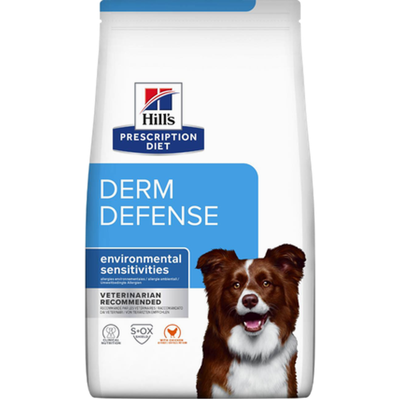 Derm Defense Skin Care Chicken - Dry Dog Food 12 kg - Hund - Hundmat & hundfoder - Veterinärfoder för hund, Veterinär - Veterinärfoder För Hundar - Hill's Prescription Diet Dog - ZOO.se