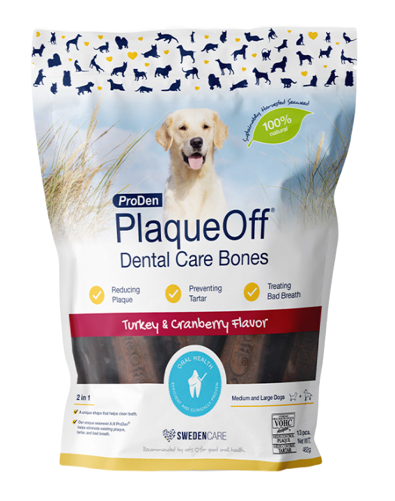 ProDen Plaque Off - Dental Care Bones Turkey 482g - Hund - Hundgodis - Dentaltugg & Tandtugg - ZOO.se