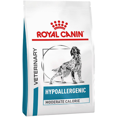 Preview of Royal Canin Veterinary Diets Dog Derma Hypoallergenic Moderate Calorie torrfoder för hund 14 kg