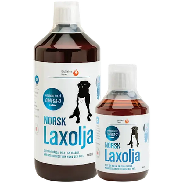 Fresh Norsk Laxolja Omega 3 hund & katt 1000 ml