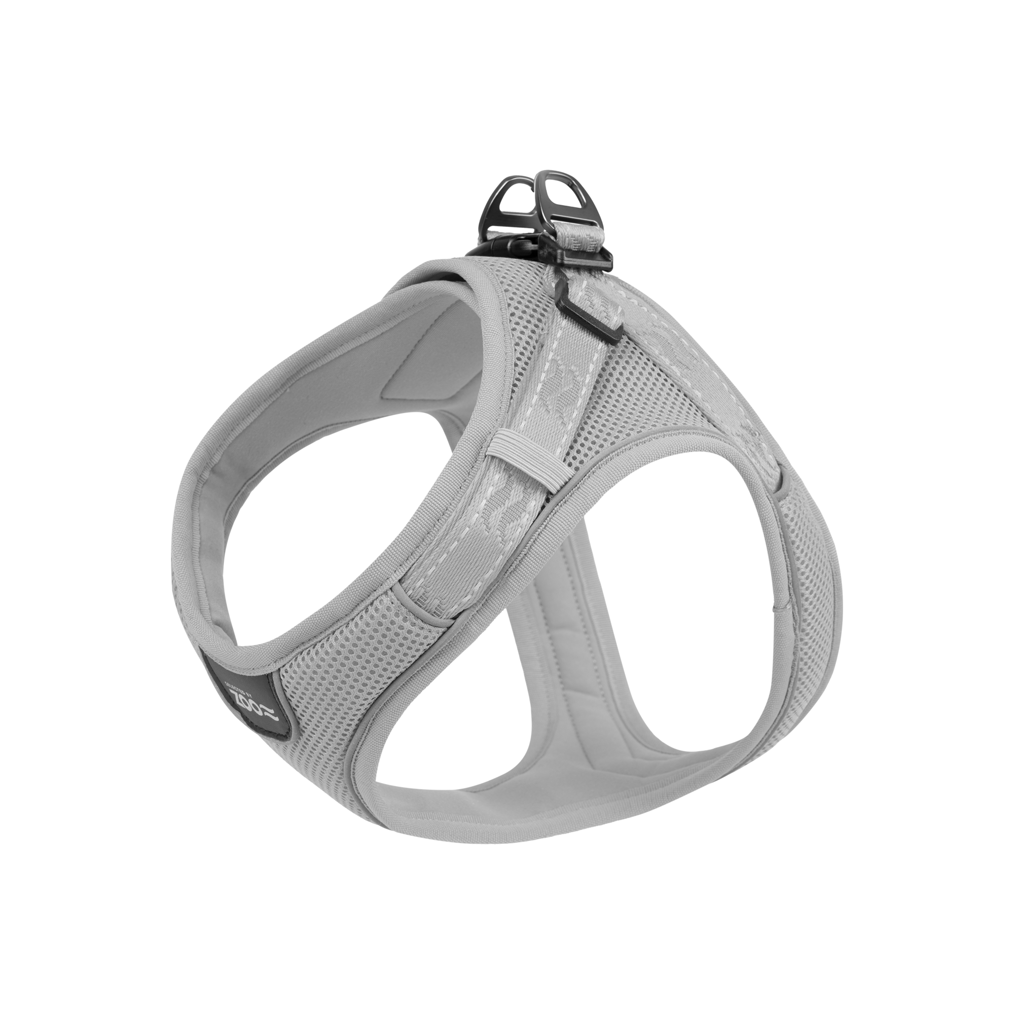 Selected by ZOO Valjaat Rufus Soft säädettävä XXS Kaula 15 mm x 24-30 cm Rinta 15 mm x 30-38 cm Harmaa