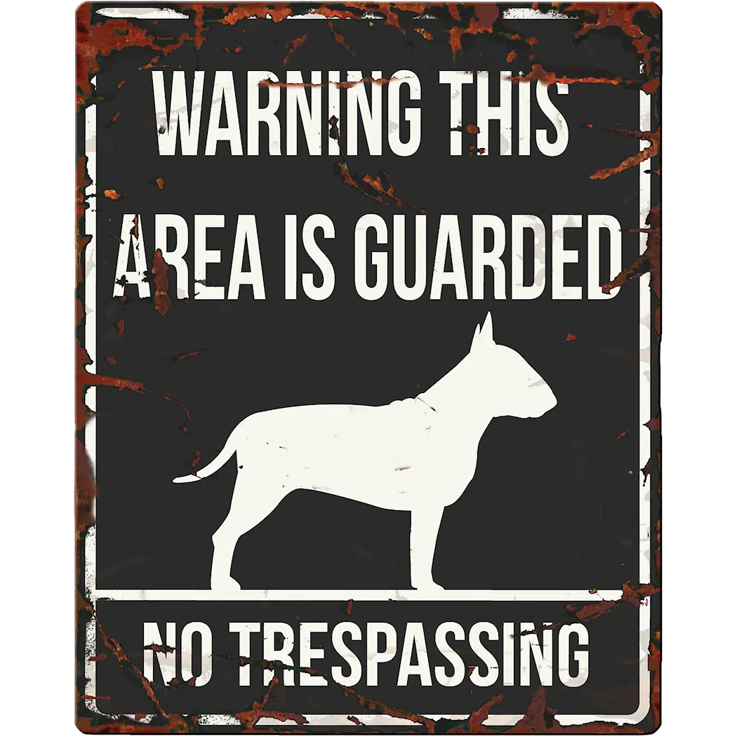 laroygroup ddhome Varningsskylt - Bull Terrier - E