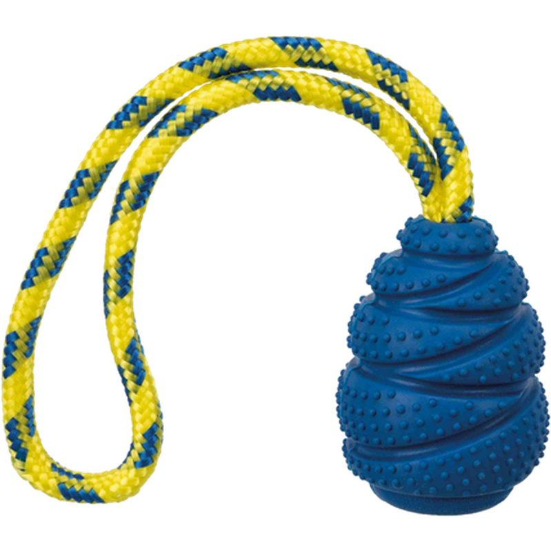 Trixie - Sporting jumper on a rope natural rubber Yellow 7 cm/25 cm - Hund - ZOO.se