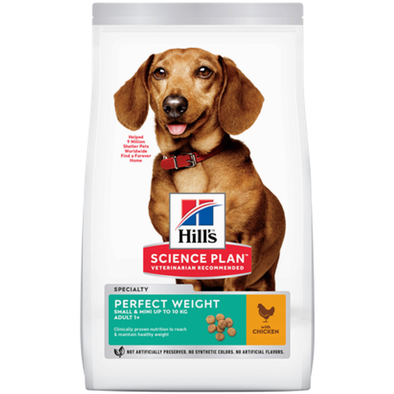 Adult Perfect Weight Small & Miniature Chicken - Dry Dog Food 1,5 kg - Hund - Hundmat & hundfoder - Torrfoder för hund - Hills Science Plan - ZOO.se