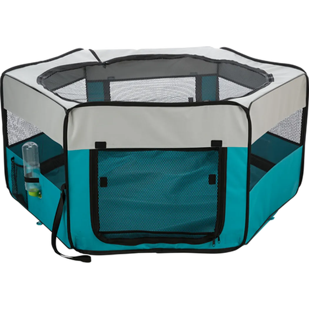 Puppy Run Polyester Indoor & Outdoor Turquoise 130 x 130 x 55 cm