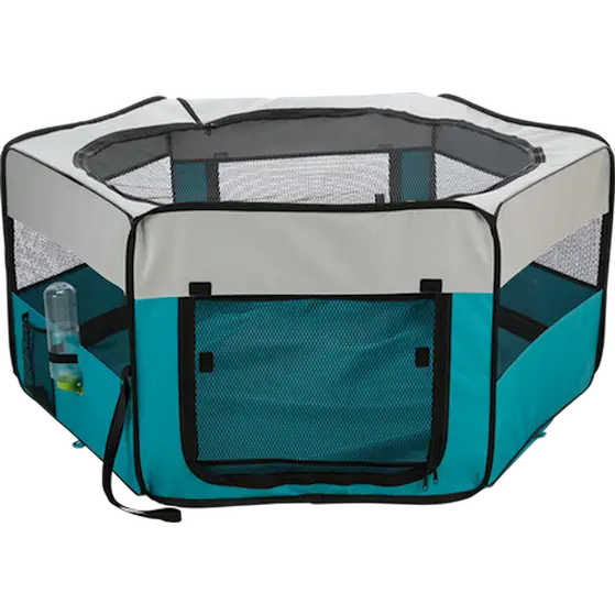 Puppy Run Polyester Indoor & Outdoor Turquoise 130 x 130 x 55 cm